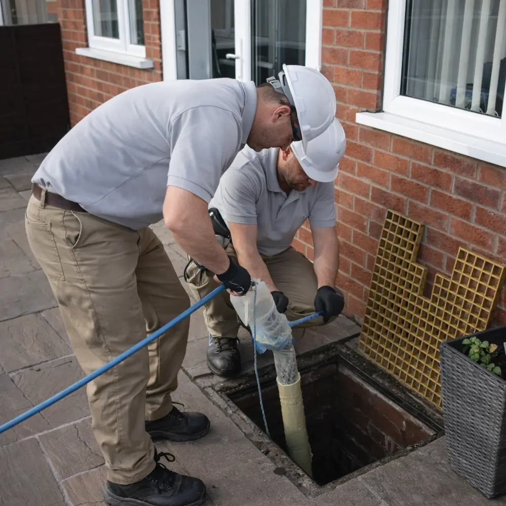 Blocked drain repair service in Hockley